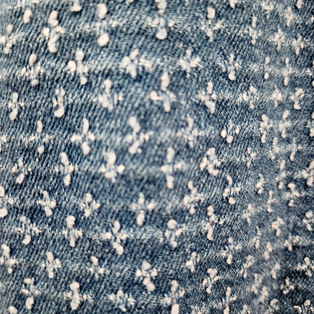 Time and Tru Women's Clip Dot Denim Jacket, Size XL. NWOT. - Picture 9 of 11